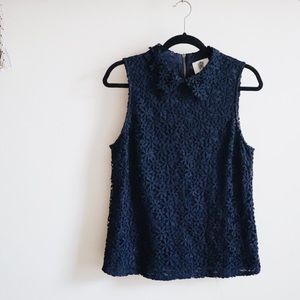 Anthropologie lilies closet lace shell